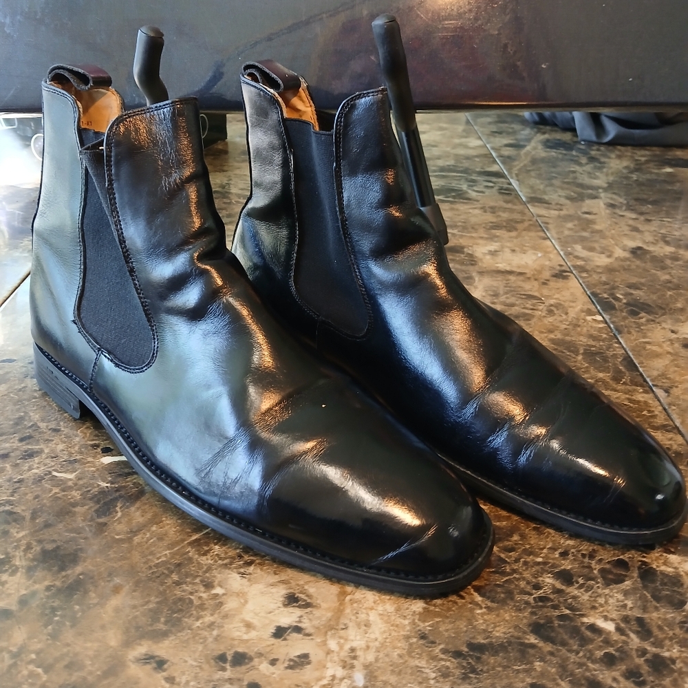 Men's Black Italy Chelsea Boots